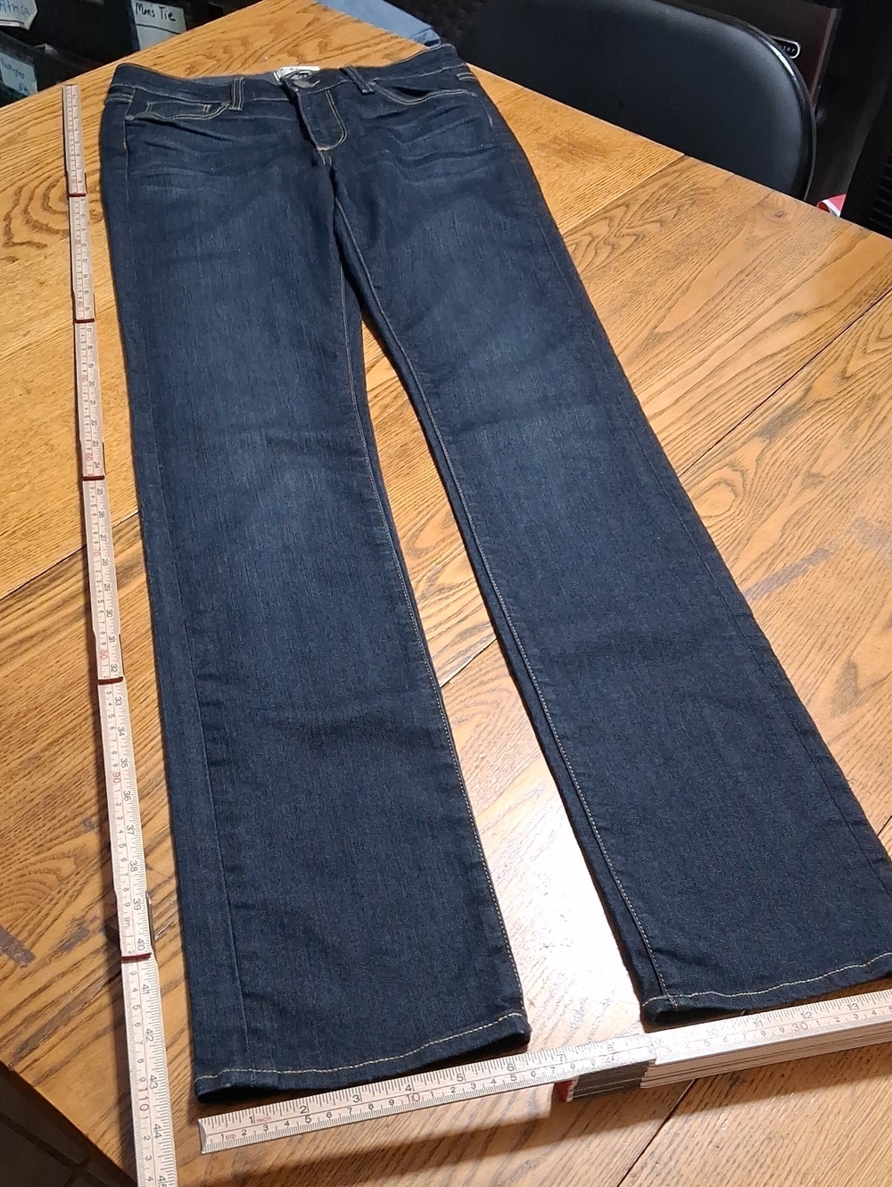 Paige Jeans Women 27 Blue SKYLINE STRAIGHT LEGS Pants Denim Used